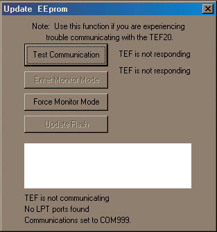 Update EEprom Menu